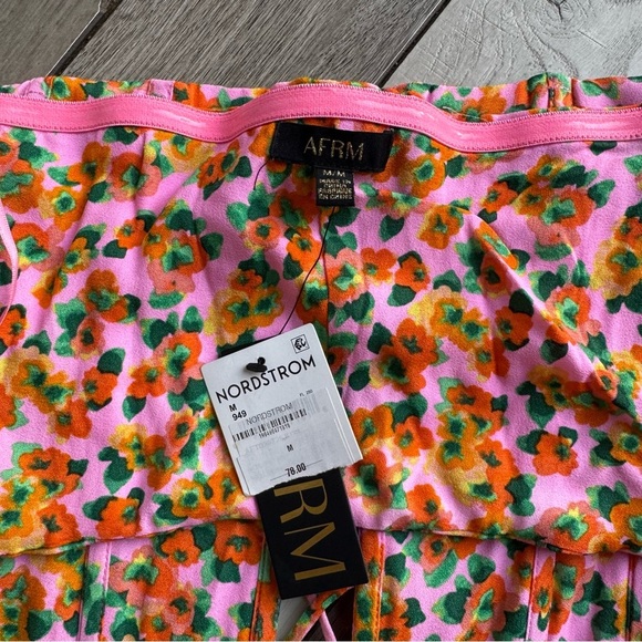 AFRM Pink Ditsy Floral France Corset Top Strapless | NWT | Size: Medium - Picture 5 of 6